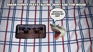 SB Movie: Shark Puppet plays Talking Jerry and Tom Mouse!