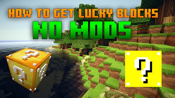 Minecraft Xbox/PS3/WiiU - LUCKY BLOCK TUTORIAL (NO MODS)