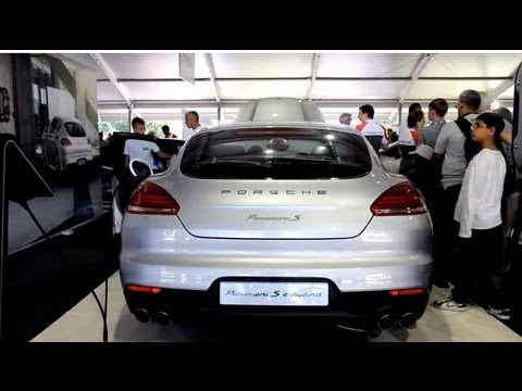 The new Porsche Panamera S E-Hybrid at the Goodwood Festival of Speed 2013