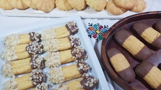 Varietà di biscotti??تشكيلة دواز أتاي بعجينة واحدة, buoni, semplici.