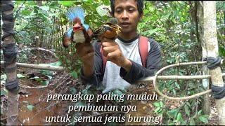 Perangkap dari kayu untuk bermacam jenis burung