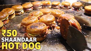 Tawa Wala Delicious Veg Hot Dog  | Bhooka Saand Food