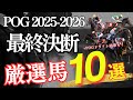 【POG】POG2025-2026「最終決断!厳選馬10頭紹介+ドラフト結果発表」【競馬】