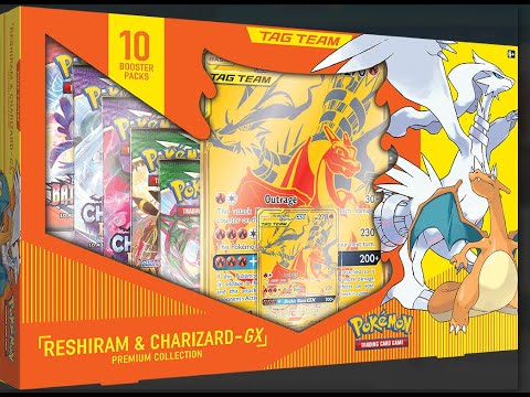 Opening a Pokemon Reshiram & Charizard - GX Premium Collection Box