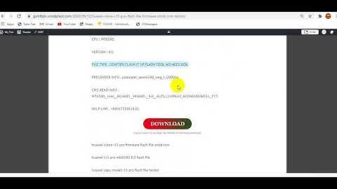 HUAWEI CLONE R15 PRO FLASH FILE FIRMWARE STOCK ROM (TESTED)