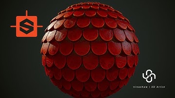 TIMELAPSE | Substance Designer Tutorial - Fish Scale Roof Tiles