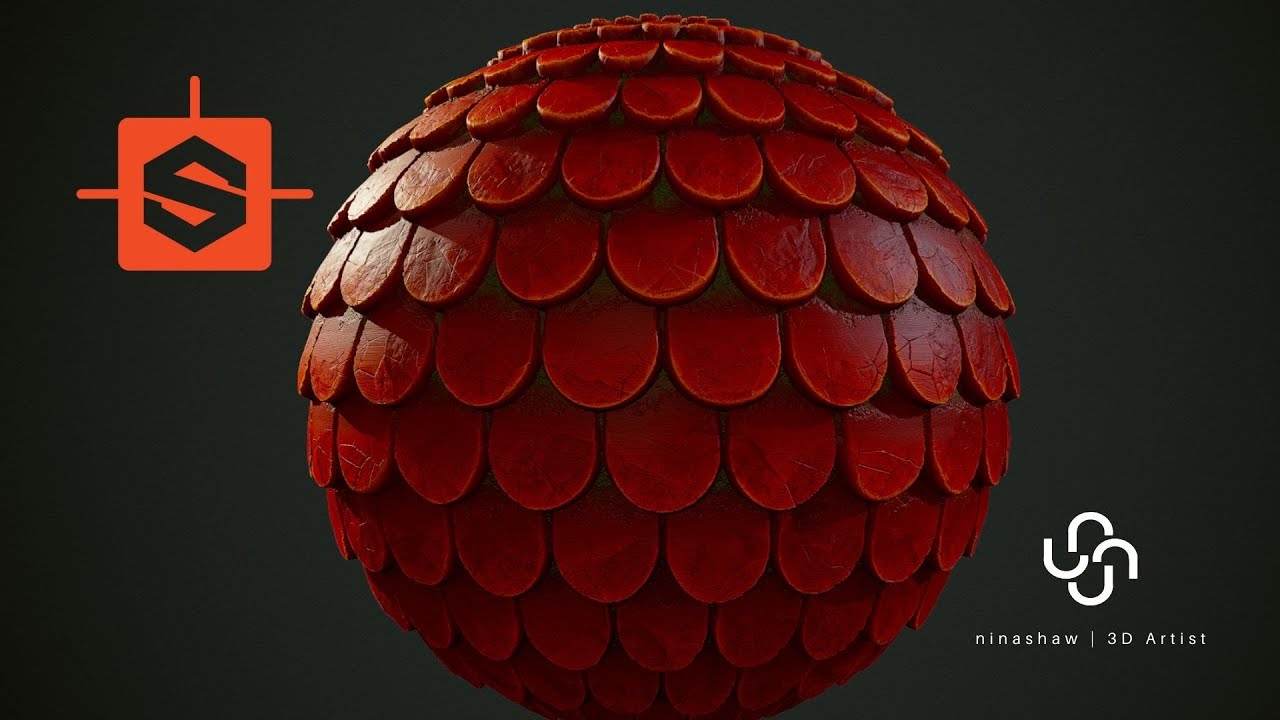 TIMELAPSE Substance Designer Tutorial Fish Scale Roof Tiles YouTube