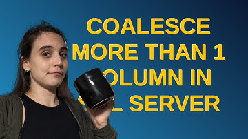 Dba: coalesce more than 1 column in sql server