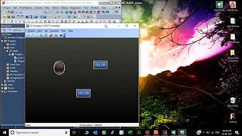 Mitsubishi plc and HMI communication in simulation Mode