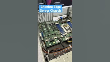 Short depth edge server chassis from Chenbro. 3U server supports four GPUs. 2U holds NICs for 5G.