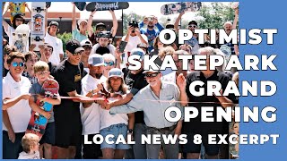 Optimist Skatepark Ribbon Cutting | A Decade of Advocacy Realized |  Local News 8 Excerpt