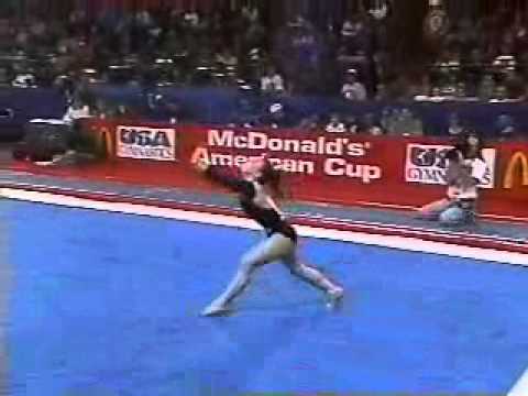 eileen diaz 1995 american cup finals floor exercise