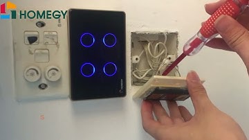 Hướng dẫn lắp công tắc cửa cuốn thông minh Homegy