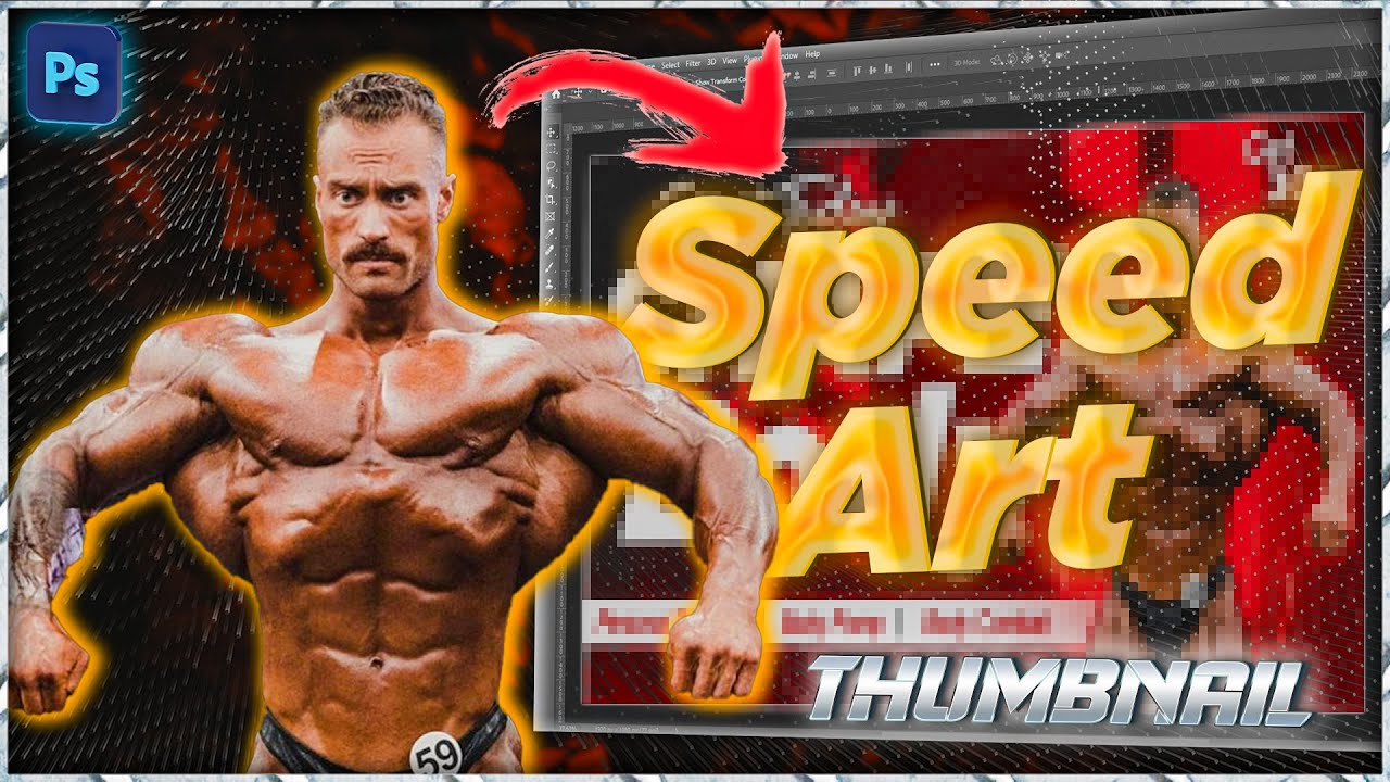 How to make a Sports thumbnail | (Speed Art)
