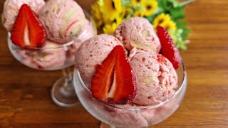 Homemade strawberry ice cream recipe. Everyone is looking for this recipe.