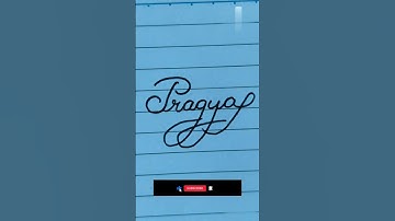 pragya name #calligraphy #cursive #handwriting #shorts #viral Video #handwriting style #penmanship