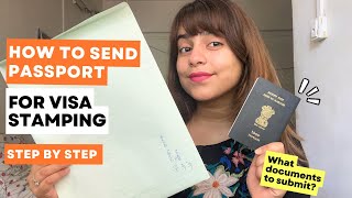 How to send passport for visa stamping | Two way courier service | VFS global