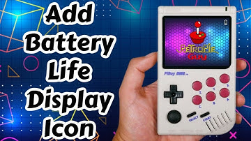 How To Add Battery Life Display Indicator Icon To PiBoy DMG Handheld  Game Console - RetroPie Guy