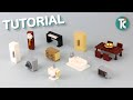 LEGO Furniture Tutorial (10 piece builds PART2)