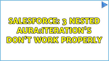 Salesforce: 3 nested aura:iteration