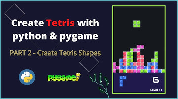 Create Tetris Shapes | Tetris PART 2 | python and pygame game development | #pyguru