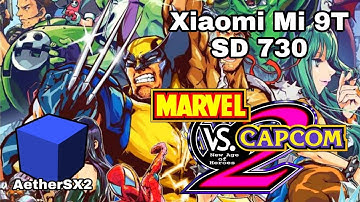 Marvel vs. Capcom 2: New Age Of Heroes Gameplay and Settings AetherSX2 Emulator Xiaomi Mi 9T SD730