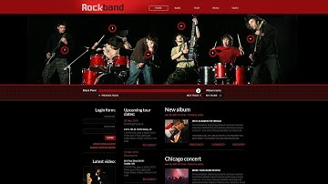 Music Band Website Template - 41992