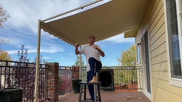 How to set up a SunSetter Retractable Awning (old Style)