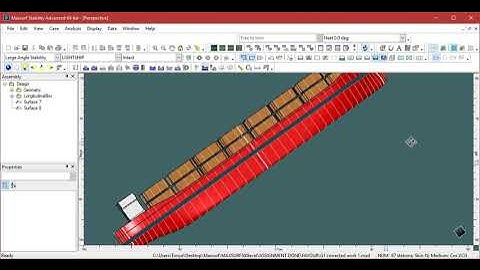 Stability Analysis on Maxsurf Modeller