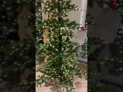 Raz 7.5' Pre-Lit Green Noble Fir Christmas Tree T4147022