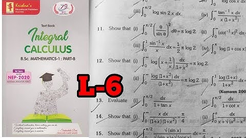 BSC Maths 1 sem part B| chapter 1 L-6 definite integrals krishna Prakashan | ex-1|#maths #bscmaths 