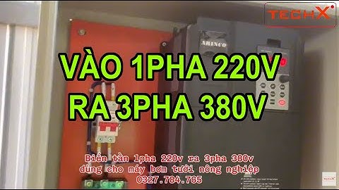 BIẾN TẦN 1 PHA 220V RA 3 PHA 380V - DÙNG CHO MÁY BƠM NƯỚC