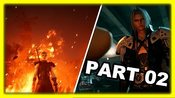 Final Fantasy 7 Remake PART 2 Walkthrough Gameplay (Commentary) Meeting Sephiroth