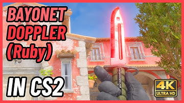 ★ CS2 Bayonet Doppler (Ruby) | CS2 Knife In-Game Showcase [4K]