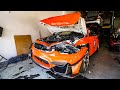 SCARY BMW CRASH DESTROYS M4! *5 AIRBAG DEPLOYED*