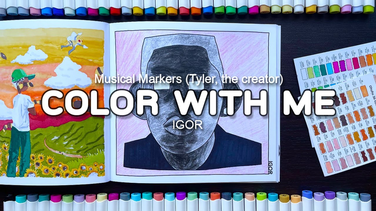 Igor Colorstyler Color with me (ASMR) “IGOR” by Musical Markers Tyler the Creator ...