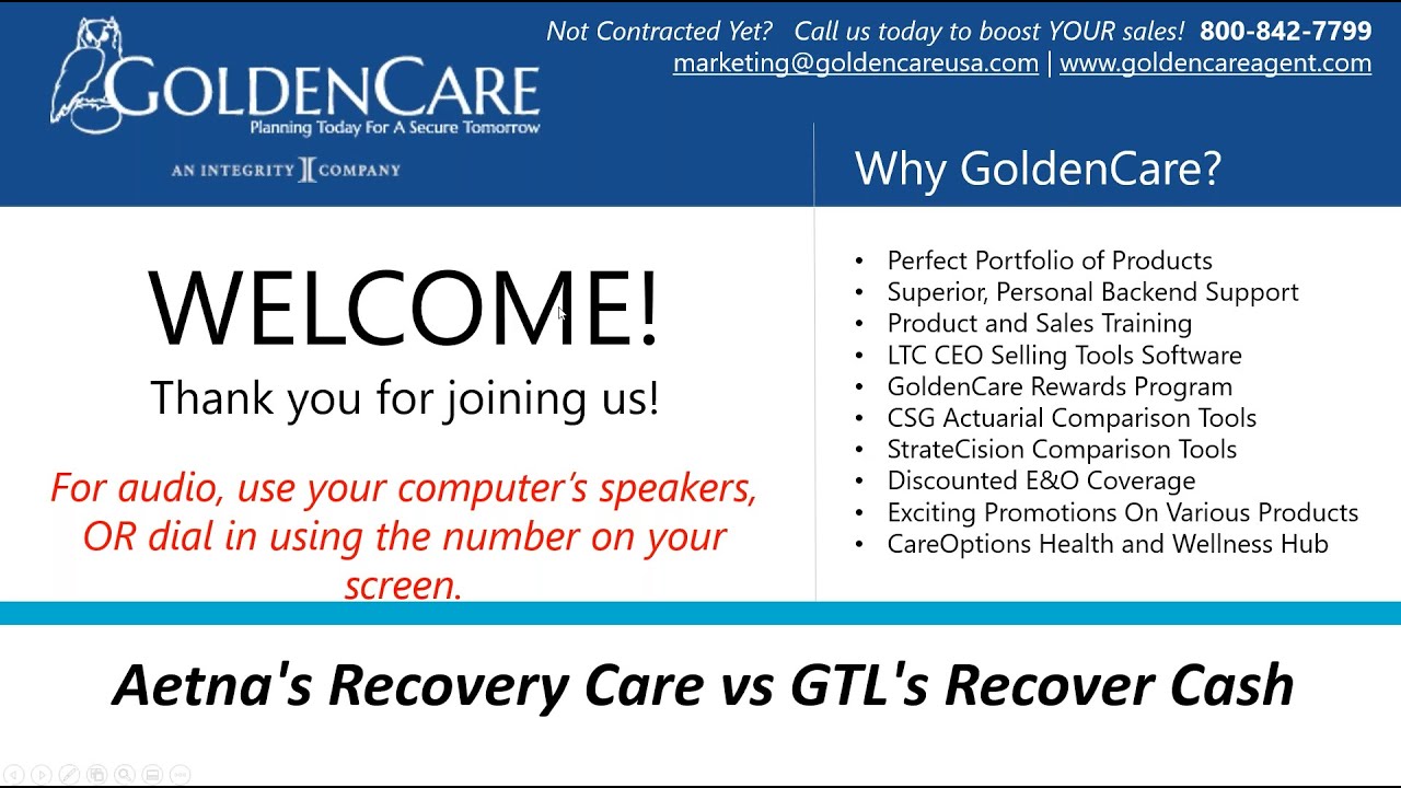 UPDATED! Aetna's Recovery Care vs GTL's Recover Cash YouTube