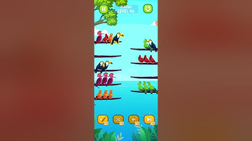 Bird Sort Puzzle Classic Level 46 And 47 Completed Gameplay