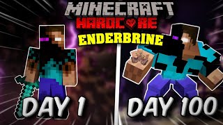I Survived 100 Days as ENDERBRINE in Hardcore Minecraft... (Hindi)