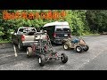 riding the two speed go kart off road
