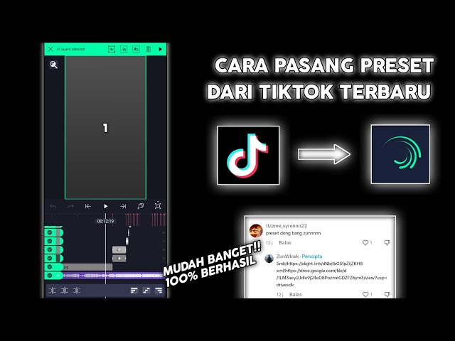 Cara Pasang Preset Alight Motion [ 5MB & XML ] Dari TikTok Terbaru! Mudah Banget!! Auto Jedag Jedug🔥 class=