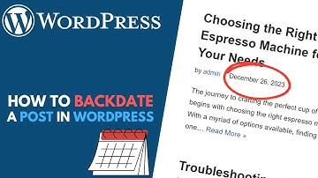 WordPress: How to Backdate a Post
