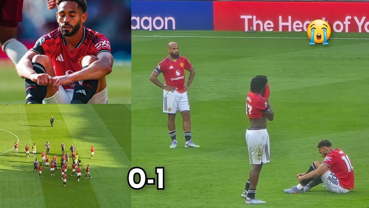 Sad!! Manchester United stars DEJECTED after Lucky Arsenal + ref bias escape with UNDERSERVED win