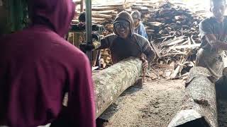 Woodworking❗❗Kayu suren dilanjutkan kayu akasia dibuat balken
