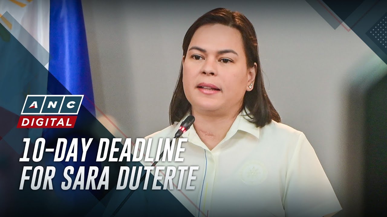 House panel gives VP Sara 10 days to respond to impeachment complaints
