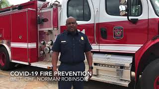 COVID-19 Fire Prevention Tips with Battalion Chief Norman Robinson