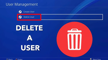 How to delete a USER & delete your PSN account on PS4!