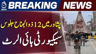 Peshawar Ashura Processions | Zuljanah Processions | High Alert Security - Aaj News