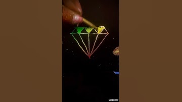 Drawing an Ez diamond  on scratchboard timelapse