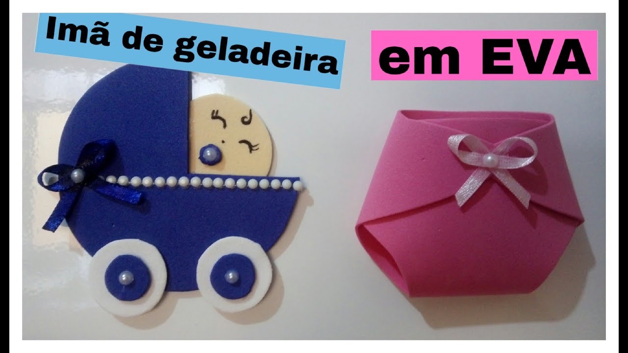 Imã de geladeira em EVA (Chá de Bebê)